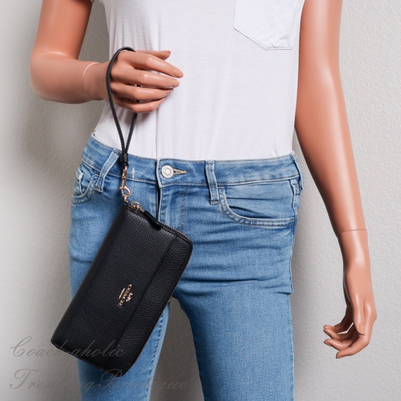 NWT Coach Leather Accordion Zip Wallet/Wristlet - Picture 2 of 8